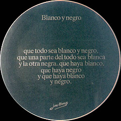 Juan Hidalgo, Blanco y negro ('66)